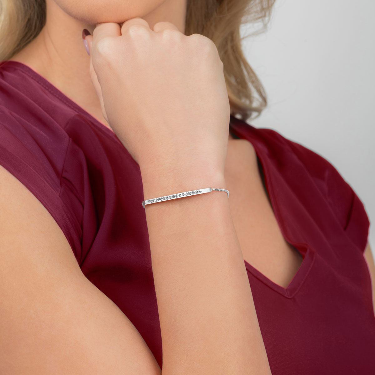 Arvo Arvo Clear Gem Bracelet - Stainless by Arvo