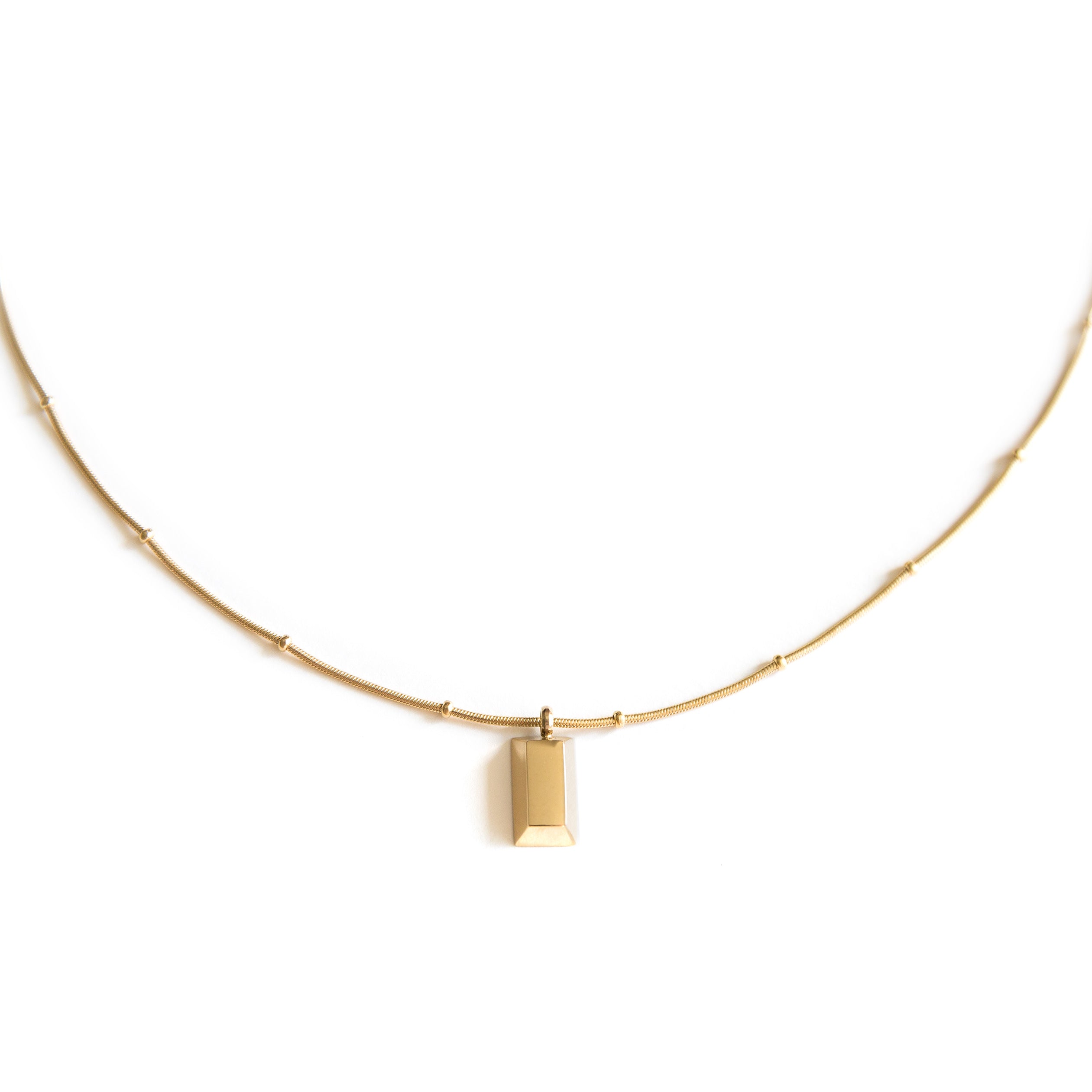 Arvo Arvo Gold Brick Necklace by Arvo