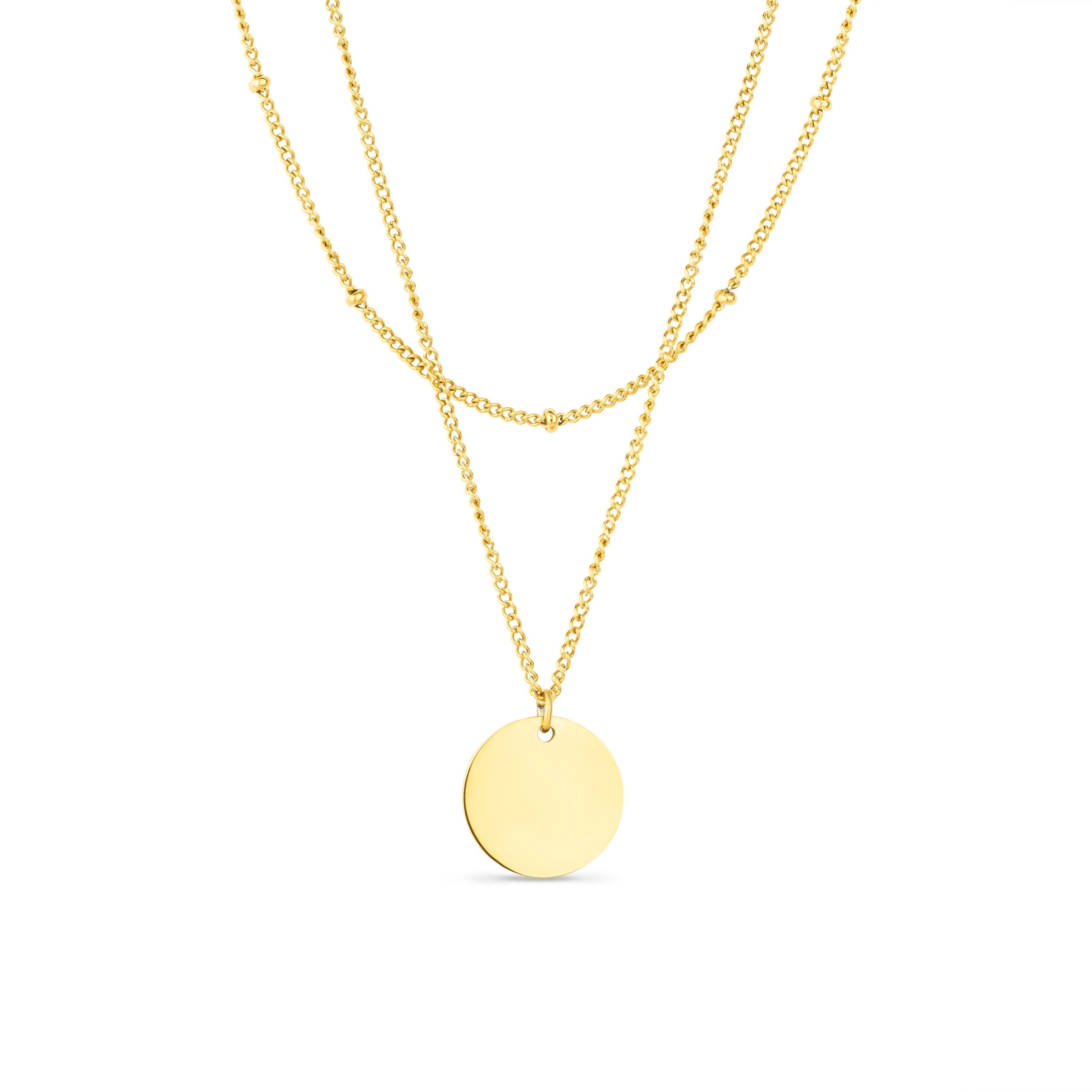 Arvo Arvo Layered Disc Necklace - Gold by Arvo