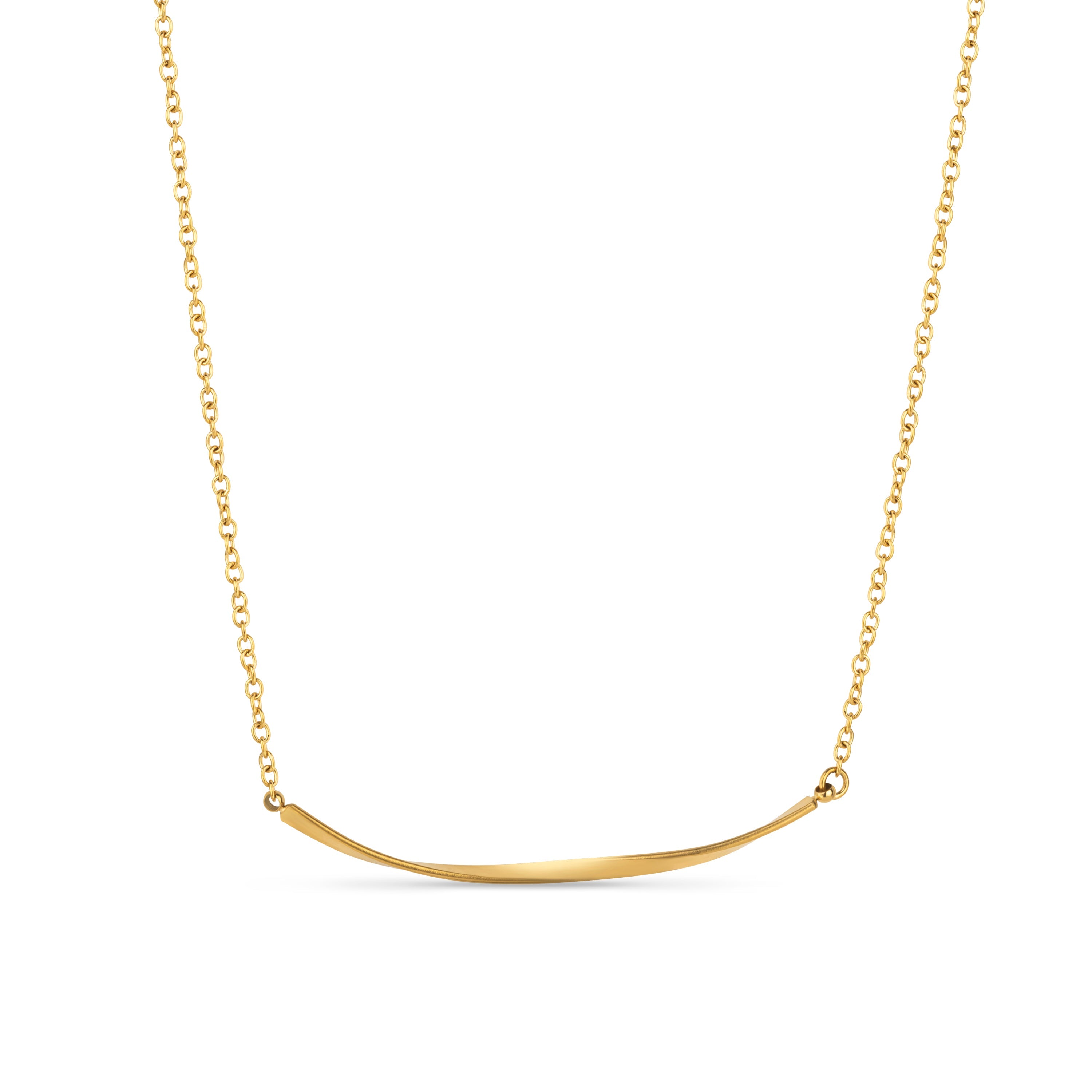 Arvo Arvo Mobius Bar Necklace - Gold by Arvo