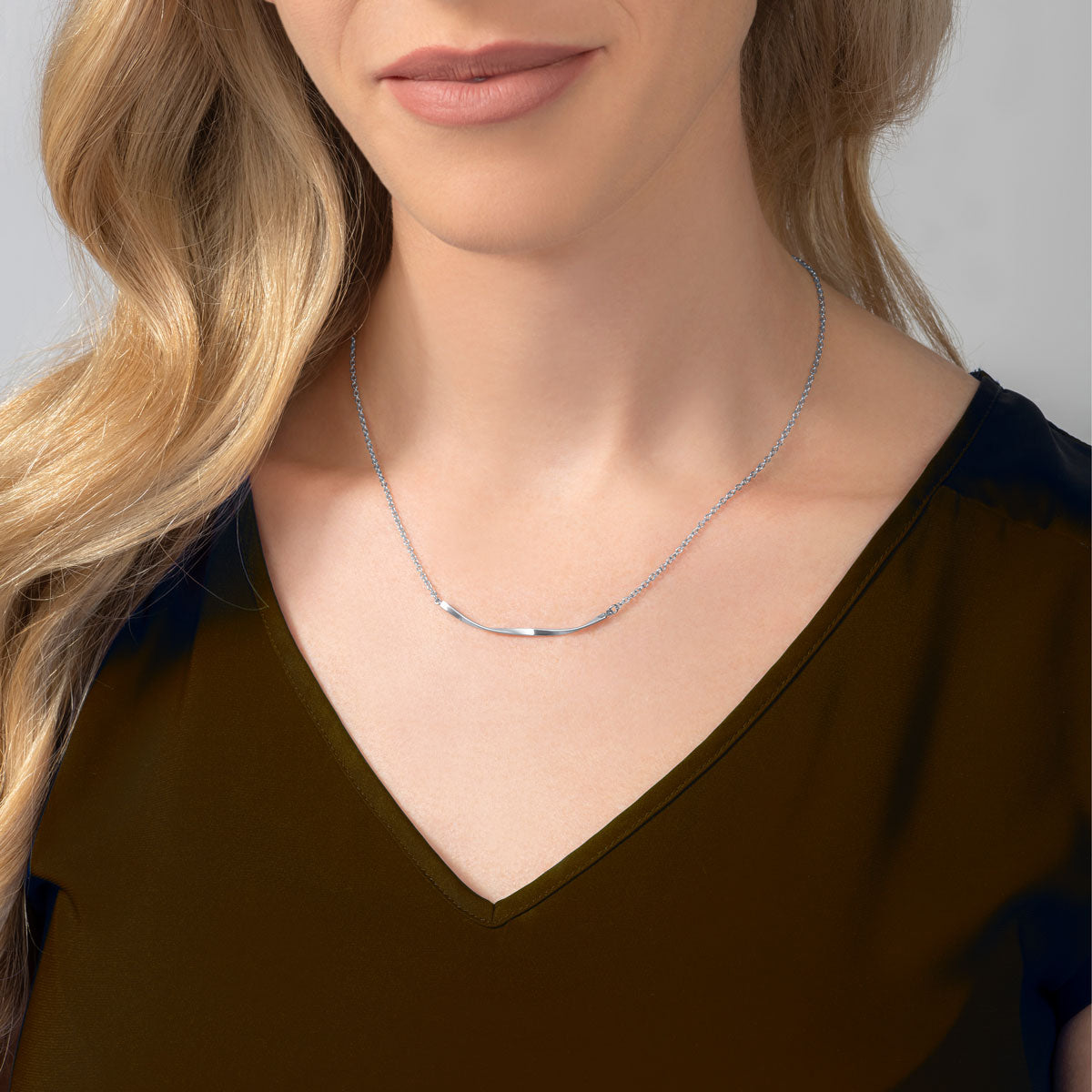 Arvo Arvo Mobius Bar Necklace - Stainless by Arvo