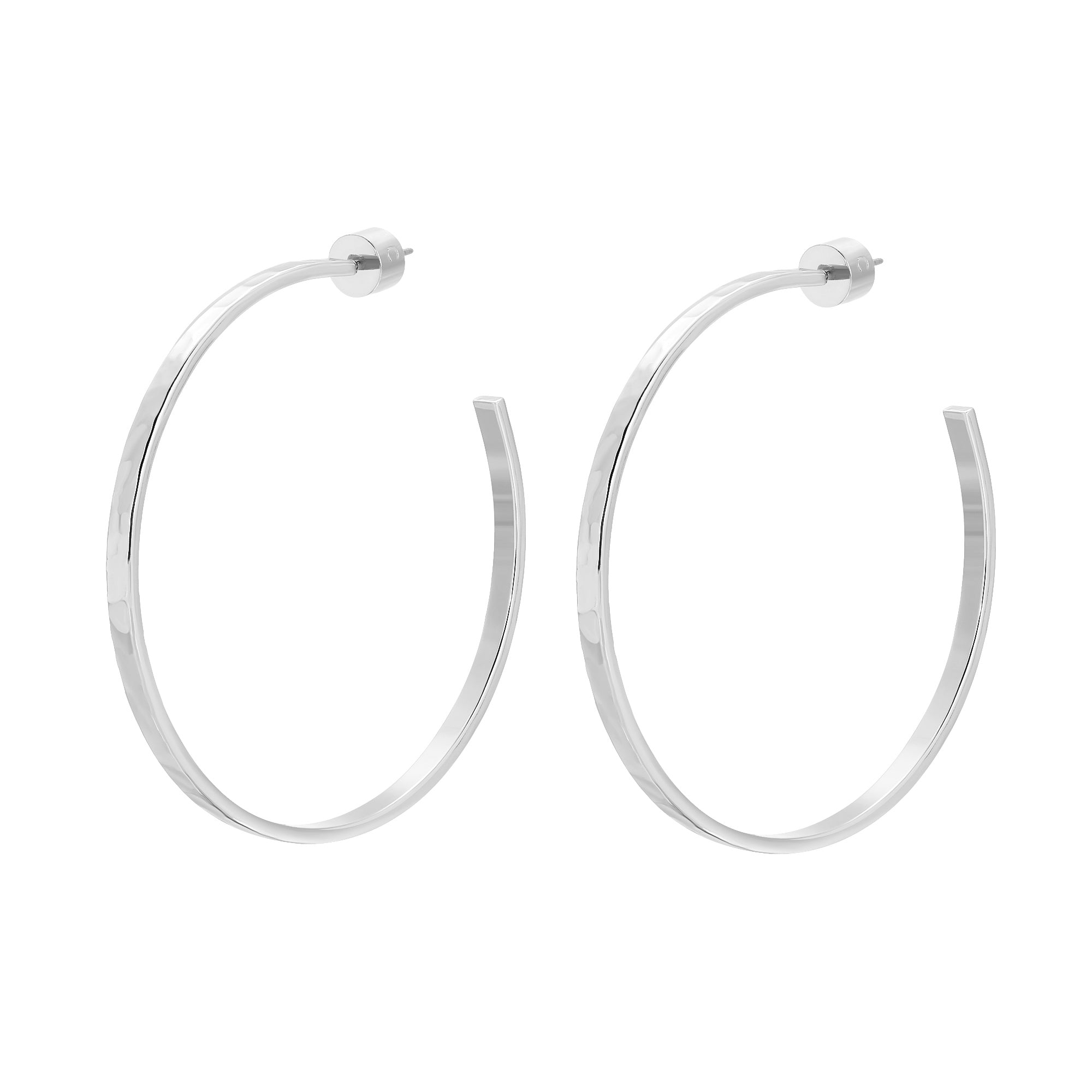 eklexic 2" Hammered Hoops by eklexic