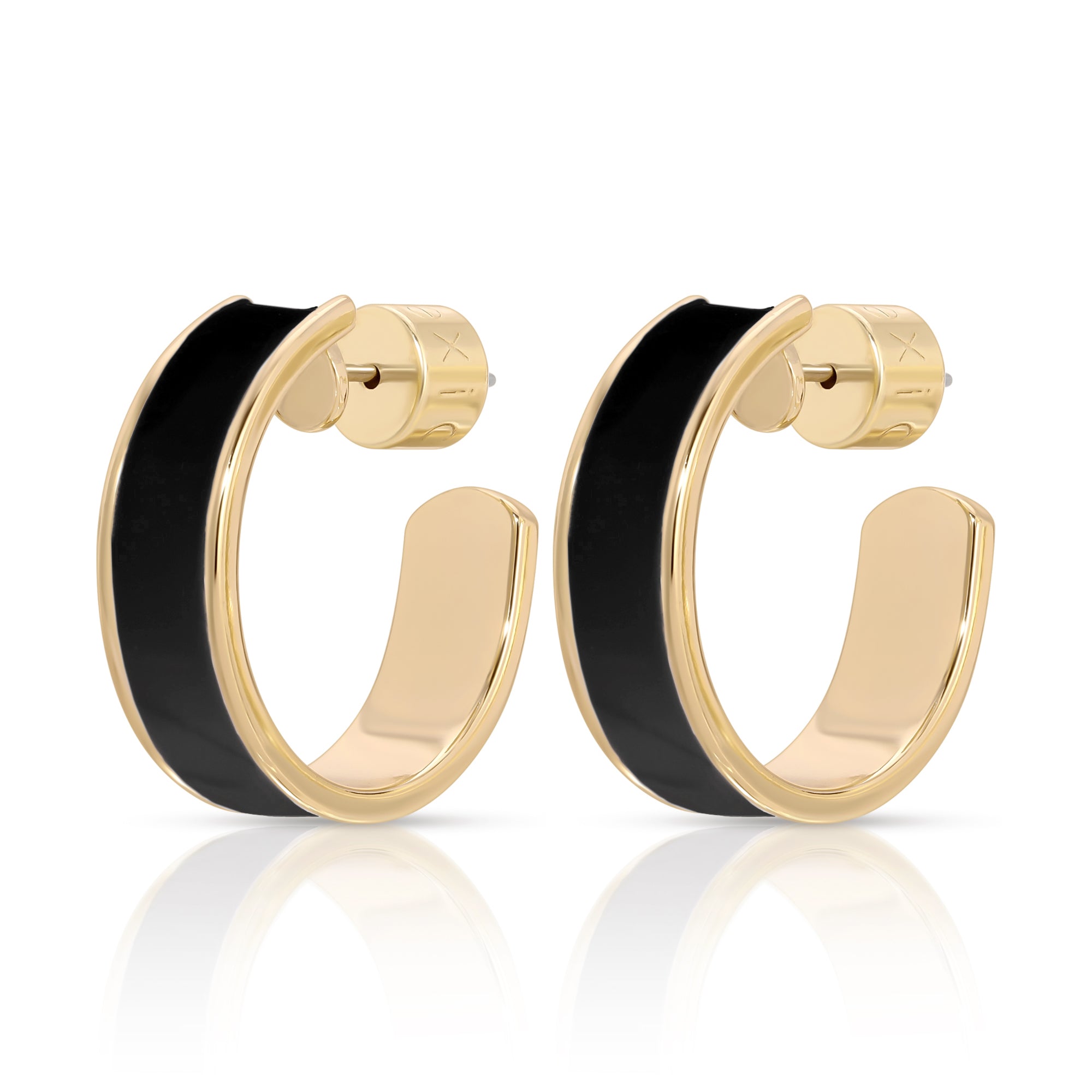 eklexic 3/4" ENAMEL HOOPS by eklexic