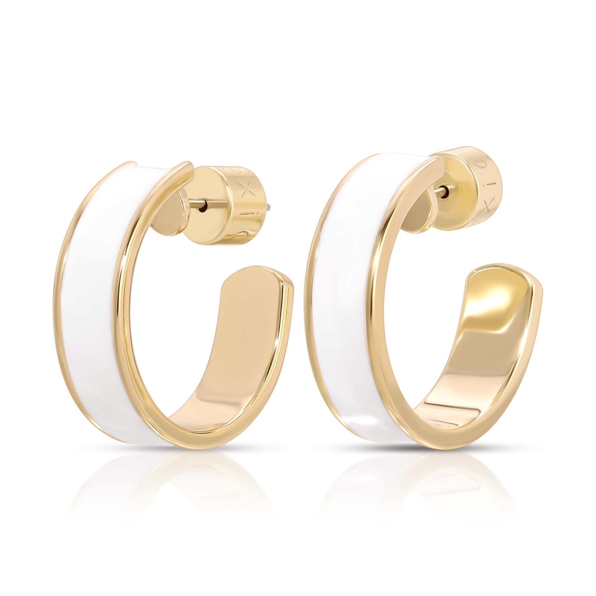 eklexic 3/4" ENAMEL HOOPS by eklexic