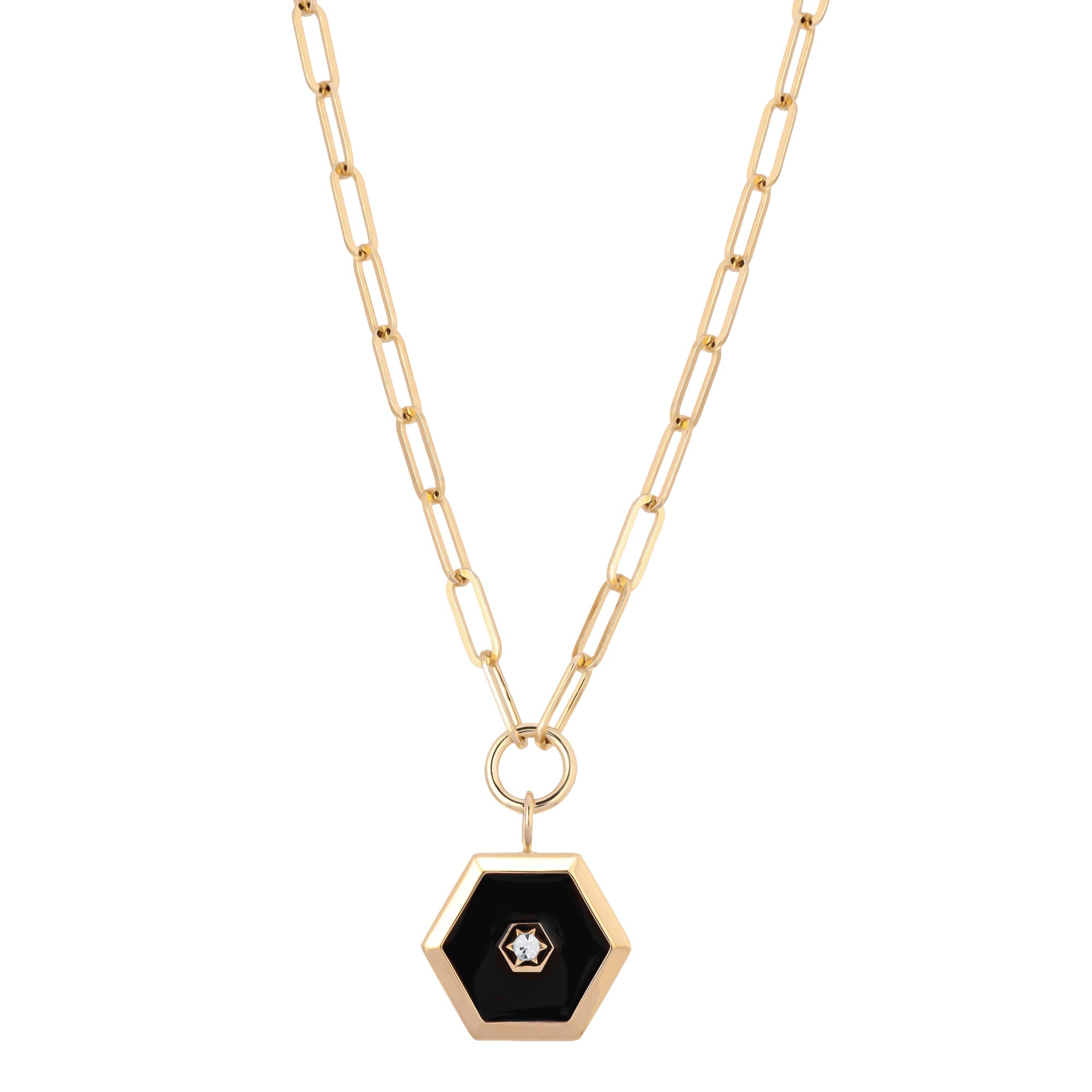 eklexic Ashley Enamel Pendant Necklace by eklexic
