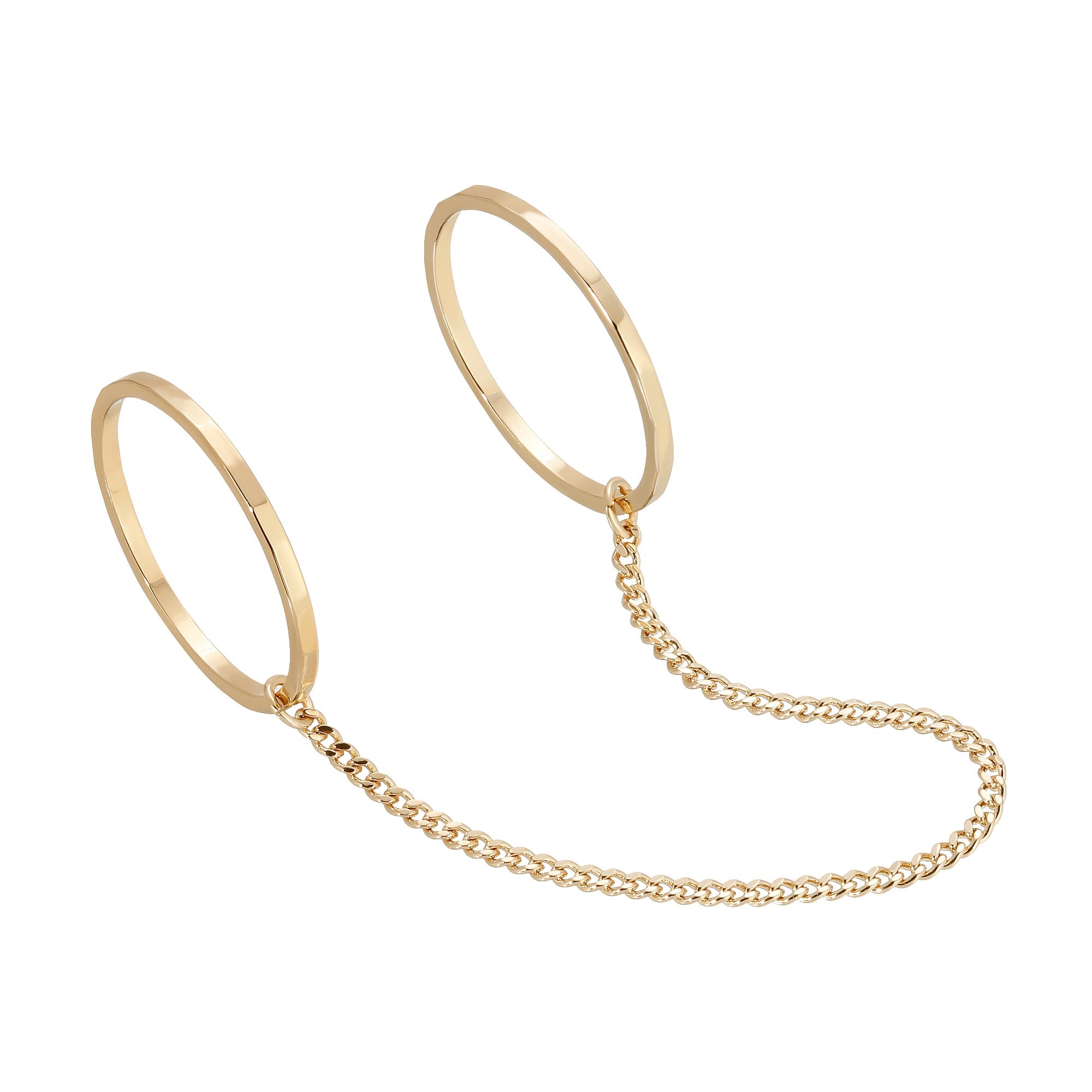 eklexic CELESTE DOUBLE CHAIN RING by eklexic