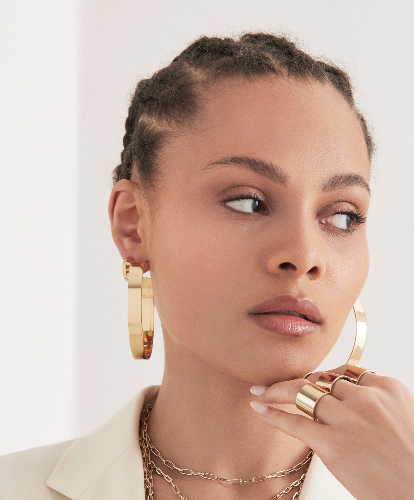 eklexic Large Flat Hoops by eklexic