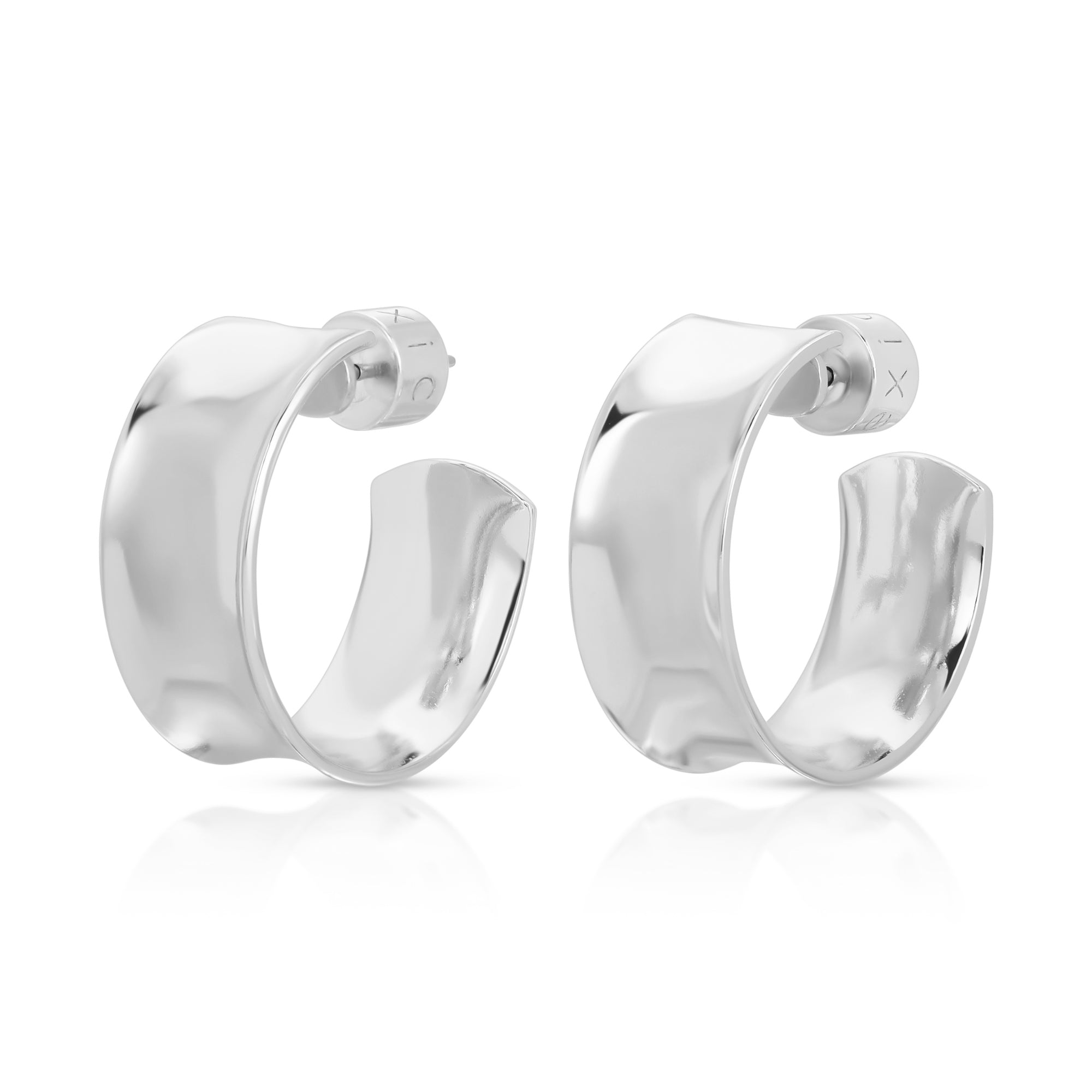 eklexic MEDIUM CONCAVE HOOPS by eklexic