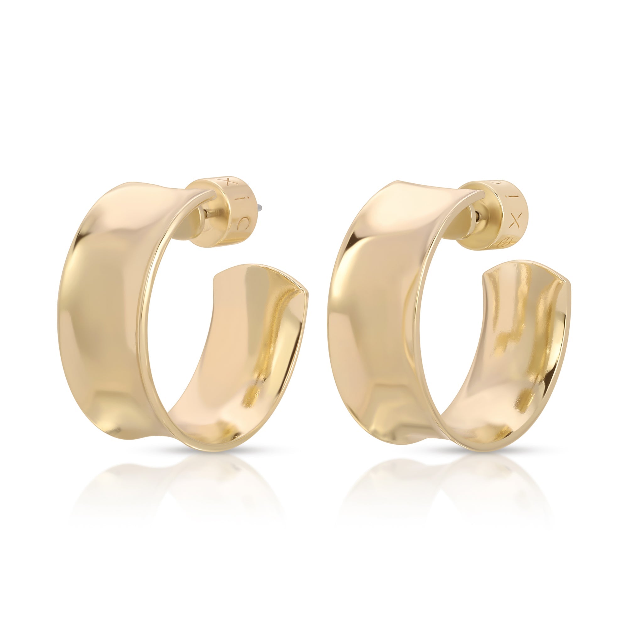 eklexic MEDIUM CONCAVE HOOPS by eklexic