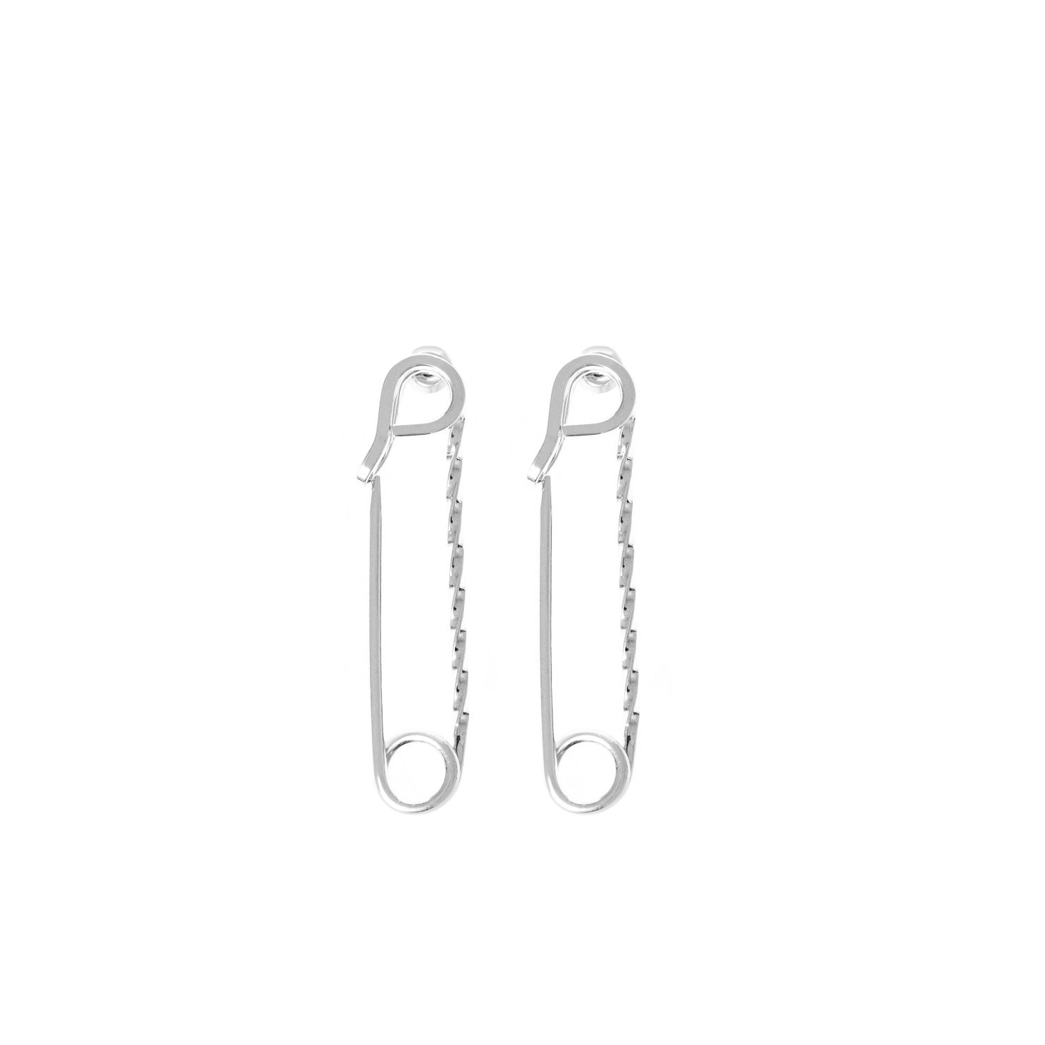 eklexic Small Twisted Safety Pin Earrings by eklexic