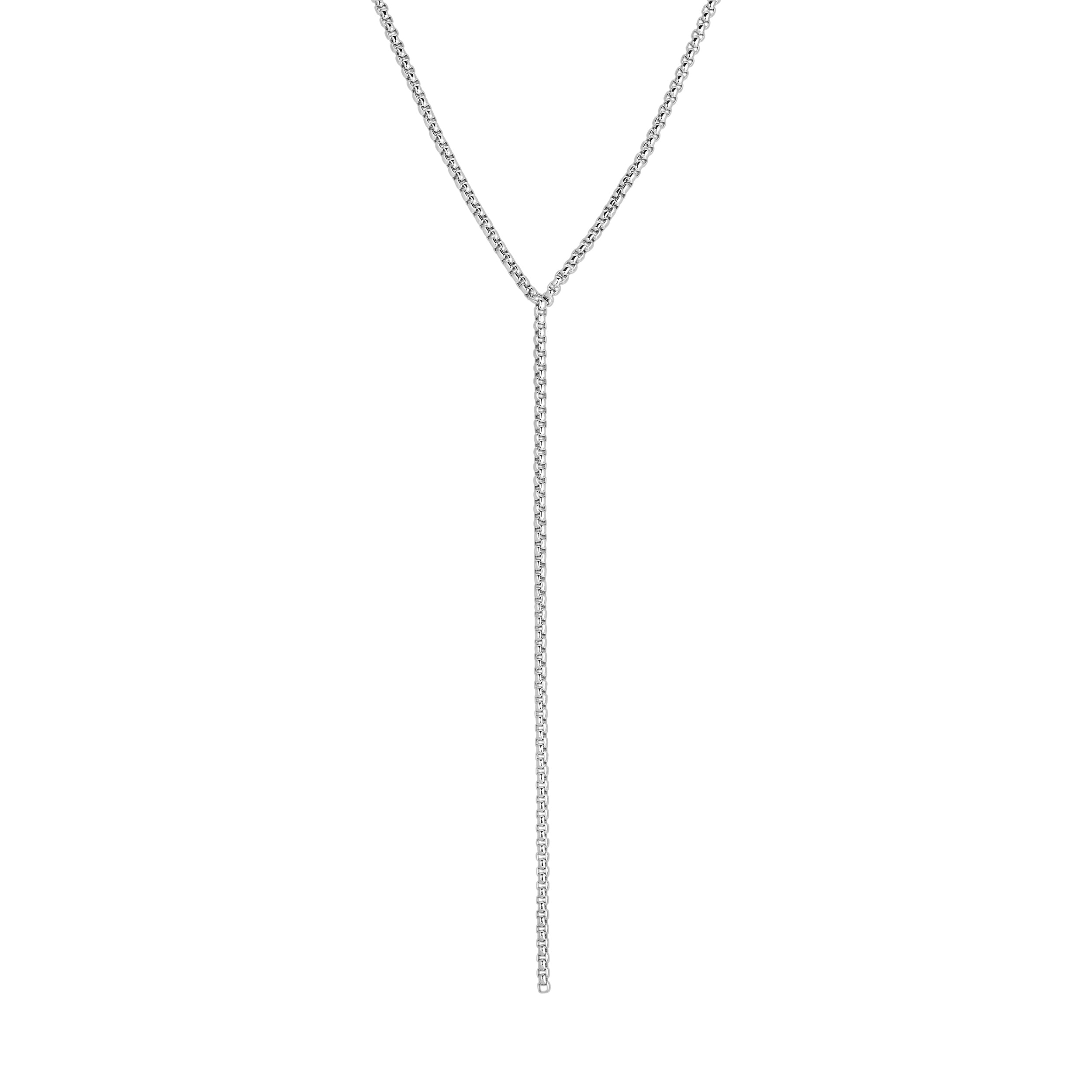 eklexic Thin Luciana Box Chain Lariat by eklexic
