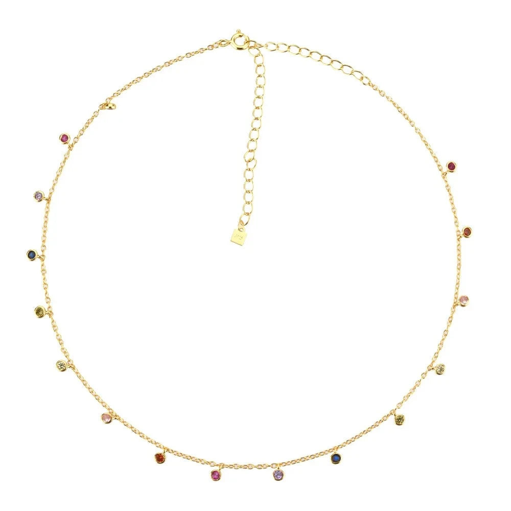 Marigold Shadows accessories Daween Rainbow Stone Necklace
