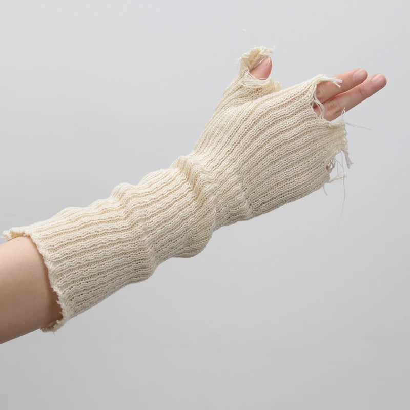 Marigold Shadows Accessories *** Zuriel Fingerless Gloves - Distressed