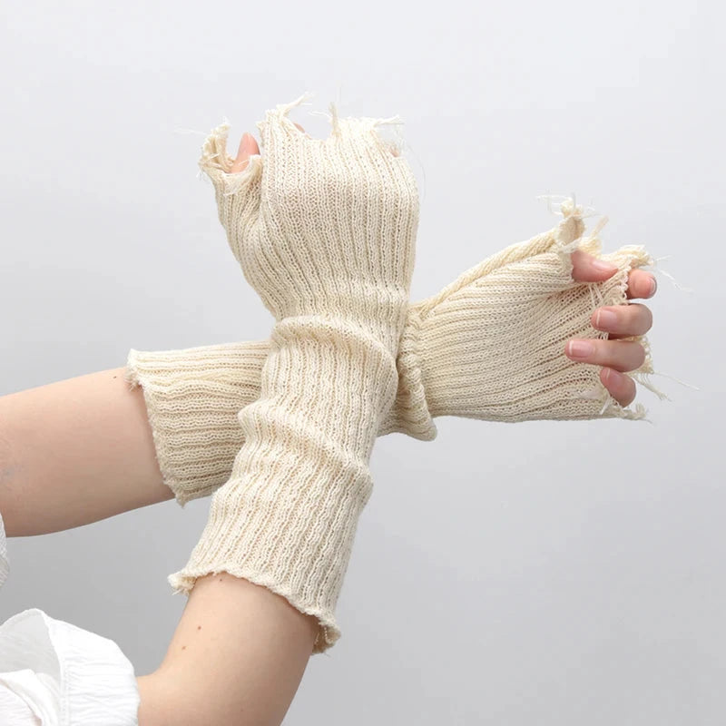 Marigold Shadows Accessories *** Zuriel Fingerless Gloves - Distressed