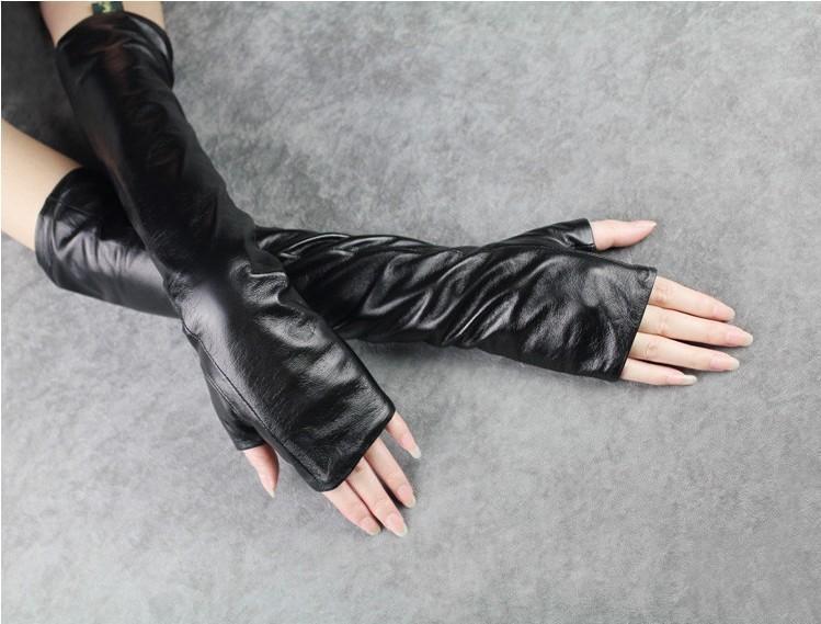 Marigold Shadows accessories Zuriel Fingerless Gloves - Vegan Leather