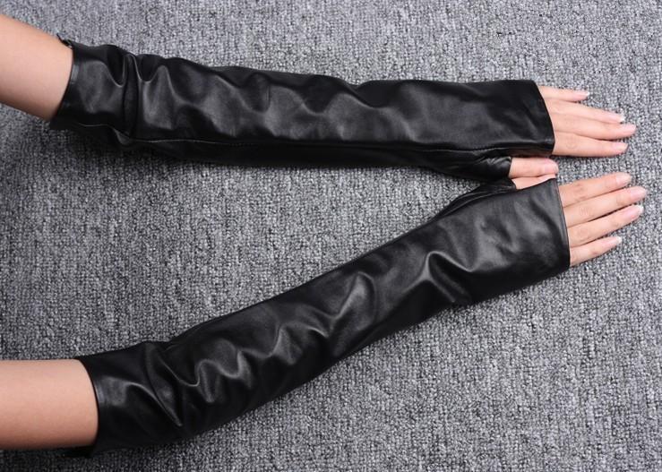 Marigold Shadows accessories Zuriel Fingerless Gloves - Vegan Leather