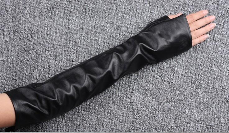 Marigold Shadows accessories Zuriel Fingerless Gloves - Vegan Leather
