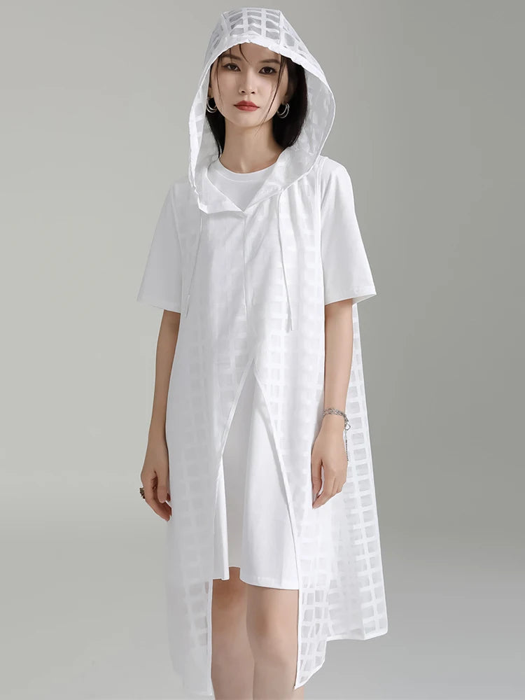 Marigold Shadows Aggi Hooded Dress