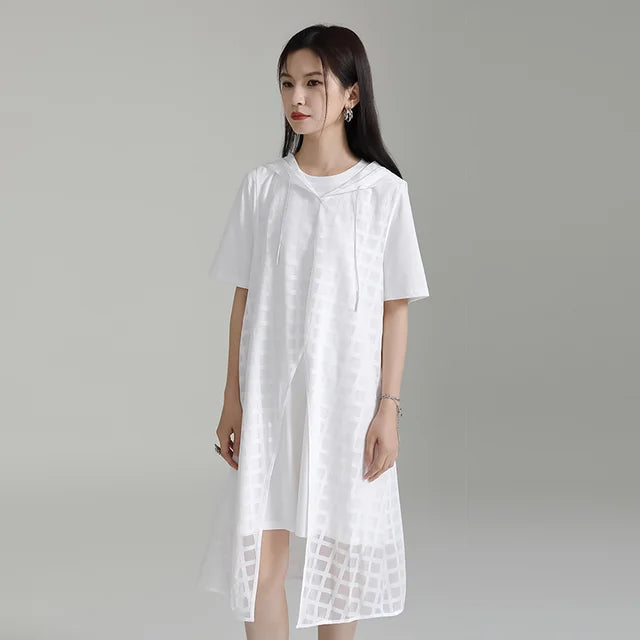Marigold Shadows Aggi Hooded Dress
