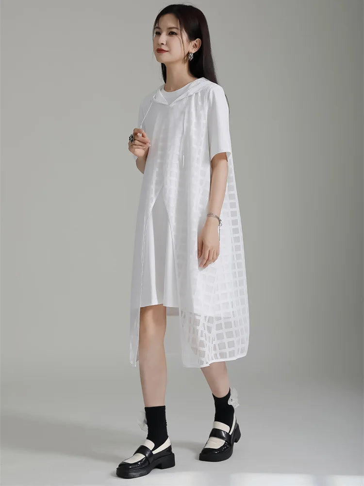 Marigold Shadows Aggi Hooded Dress