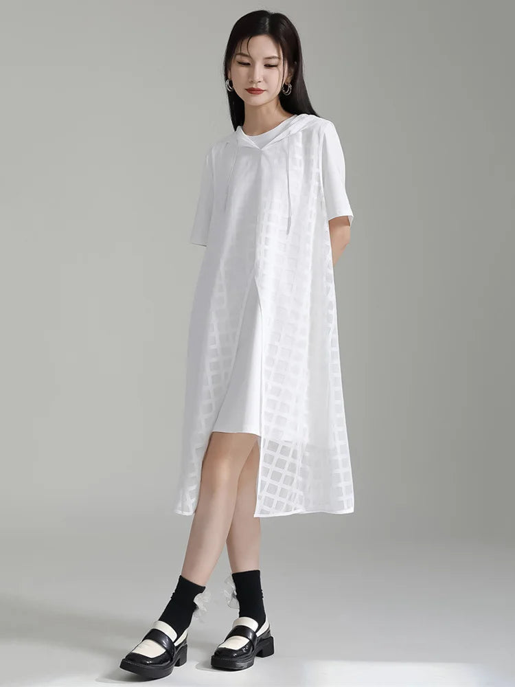 Marigold Shadows Aggi Hooded Dress