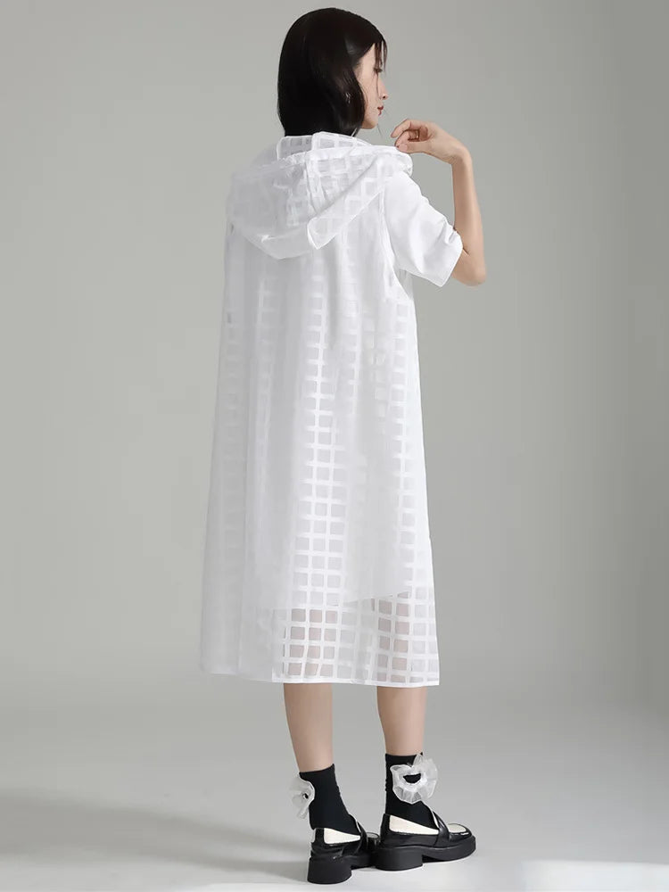Marigold Shadows Aggi Hooded Dress