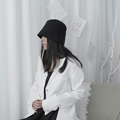 Marigold Shadows Blazers Ronin Irregular Long Sleeve Blazer - White