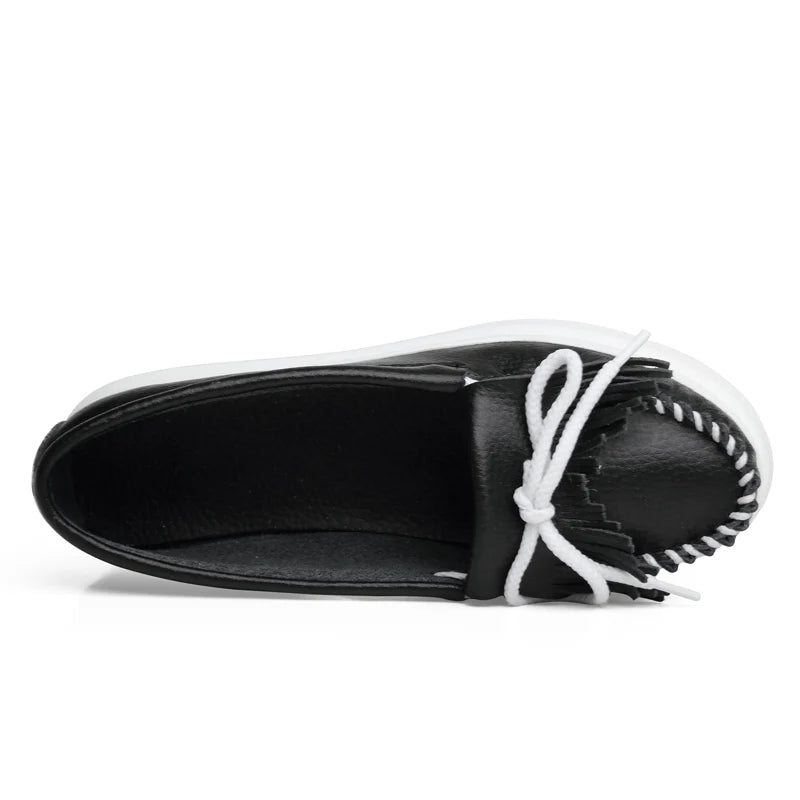 Marigold Shadows BOOT *** Moeerue Platform Mocassins - Black