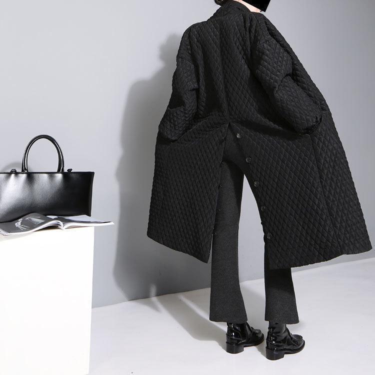 Marigold Shadows coats Alver Button Back Quilted Coat