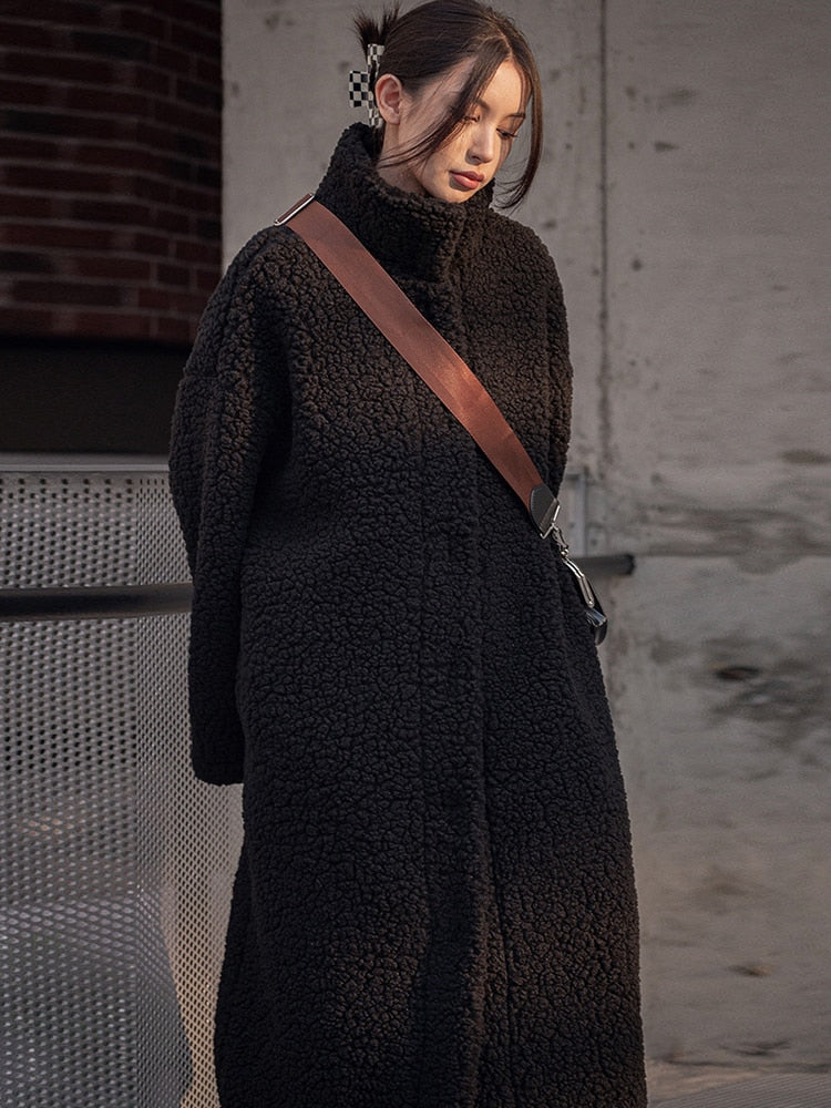 Marigold Shadows Coats Fleecie Combed Parka - Black