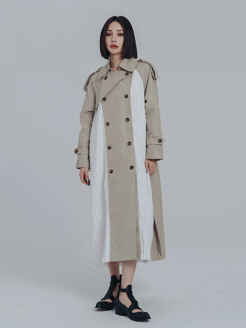 Marigold Shadows Coats Inspectah Pleated Trench Coat
