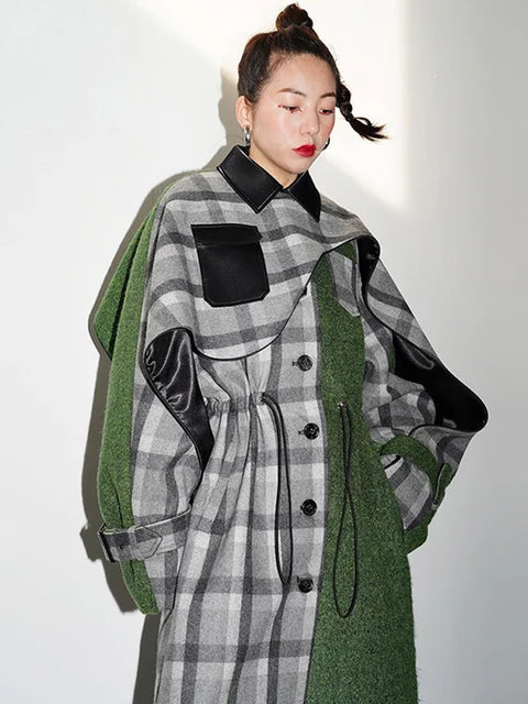 Marigold Shadows Coats Kuchana Asymmetric Cape Coat