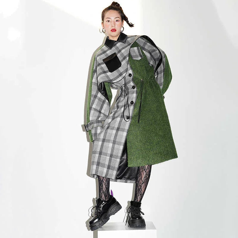 Marigold Shadows Coats Kuchana Asymmetric Cape Coat