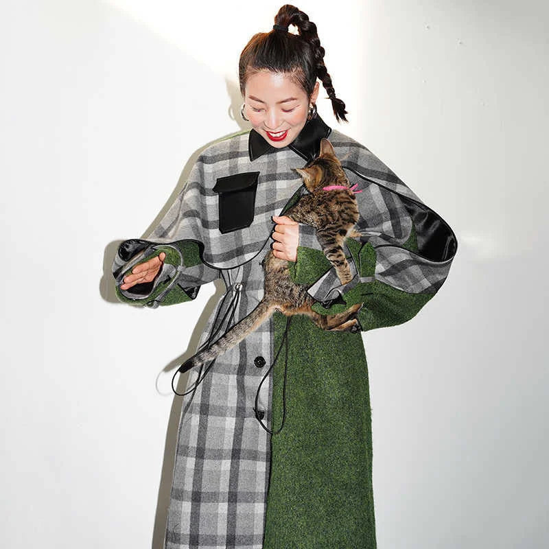 Marigold Shadows Coats Kuchana Asymmetric Cape Coat