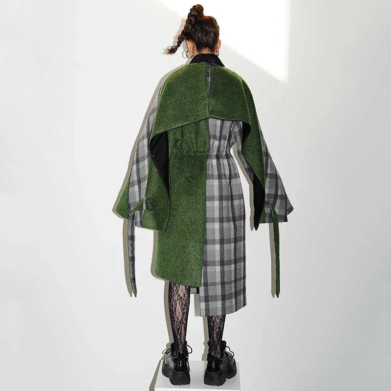 Marigold Shadows Coats Kuchana Asymmetric Cape Coat