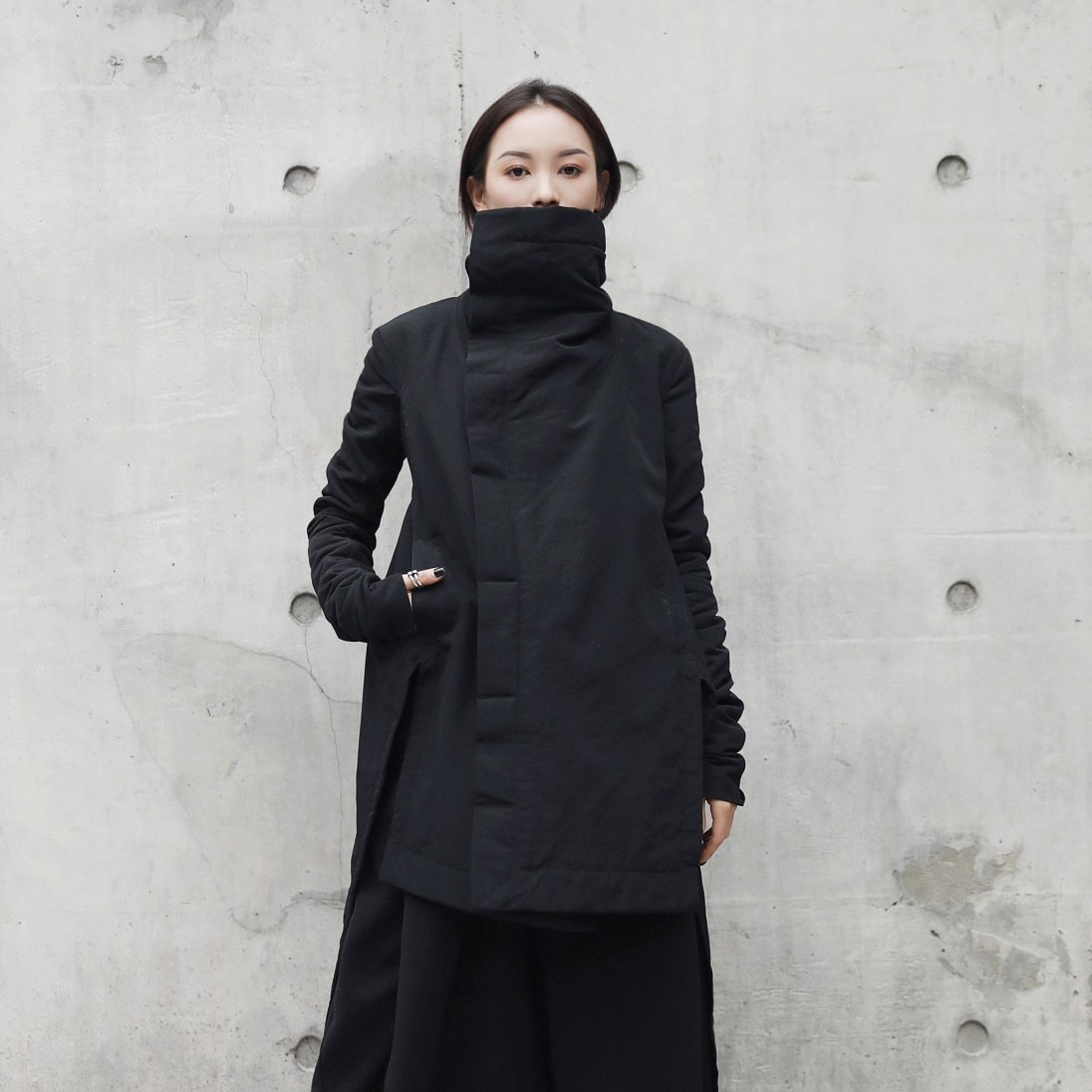 Marigold Shadows coats Masuku Collar Coat