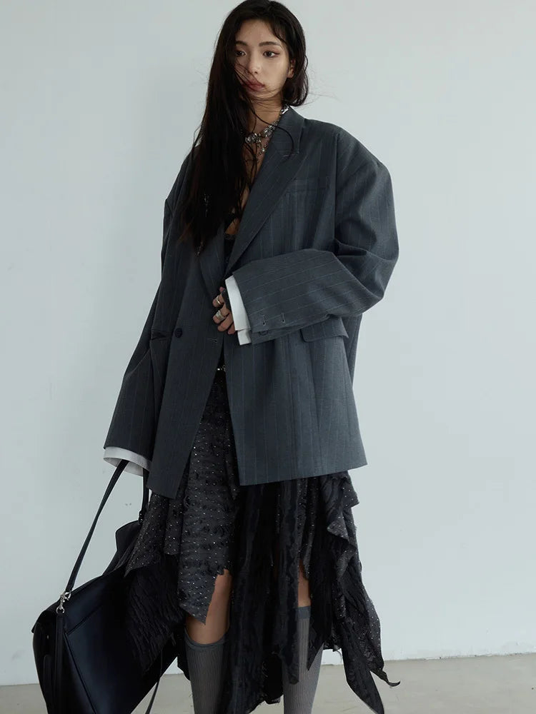 Marigold Shadows Coats Peeks Oversized Blazer