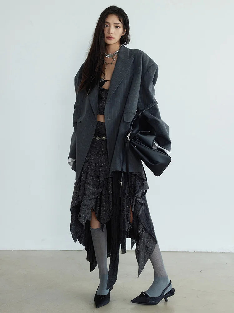 Marigold Shadows Coats Peeks Oversized Blazer
