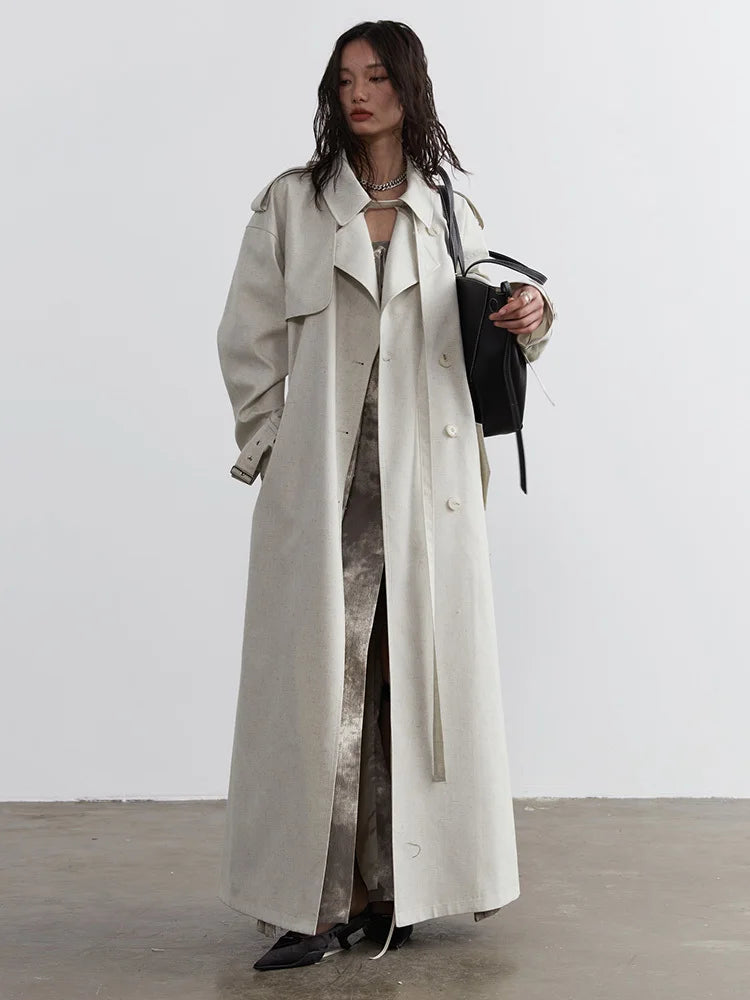 Marigold Shadows Coats Sahsuha Buckle Trench Coat