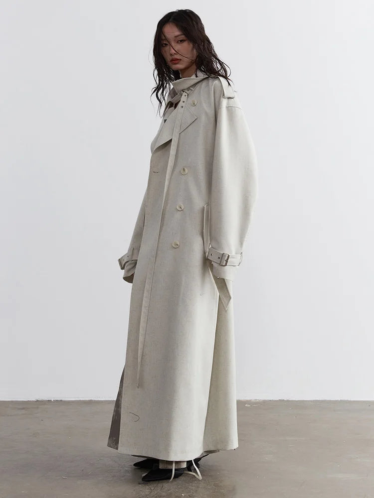 Marigold Shadows Coats Sahsuha Buckle Trench Coat