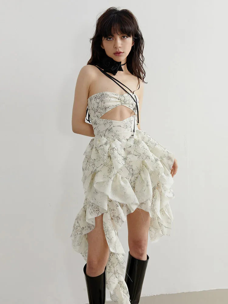 Marigold Shadows Dresses Breezee Ruffle Dress