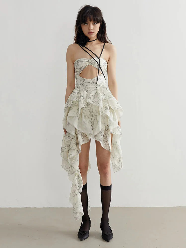 Marigold Shadows Dresses Breezee Ruffle Dress