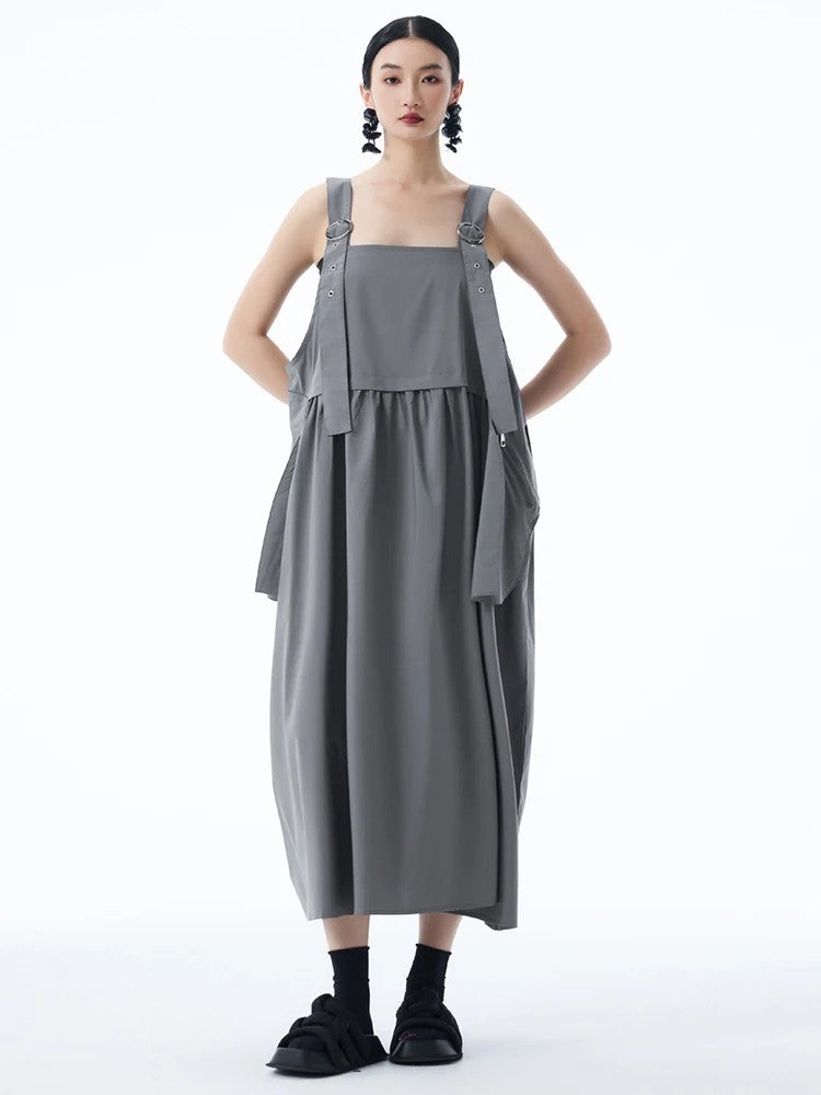 Marigold Shadows Dresses *** Canter Overall Pocket Dress