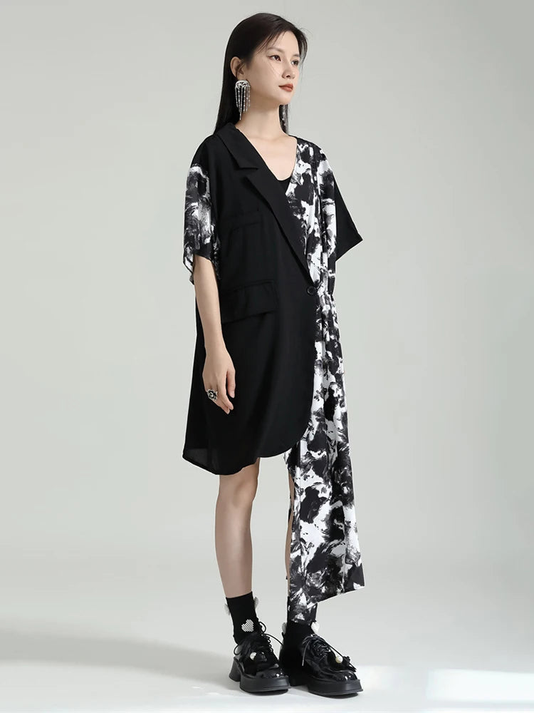 Marigold Shadows Dresses Destina Asymmetrical Dress