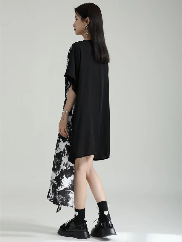Marigold Shadows Dresses Destina Asymmetrical Dress