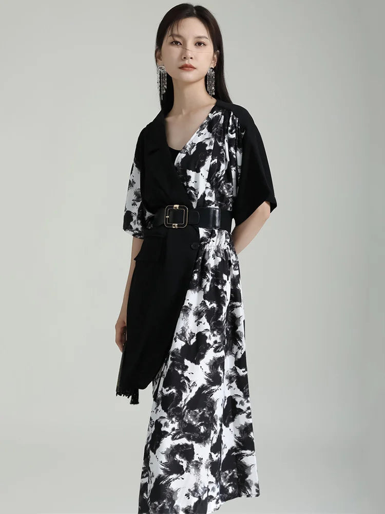 Marigold Shadows Dresses Destina Asymmetrical Dress