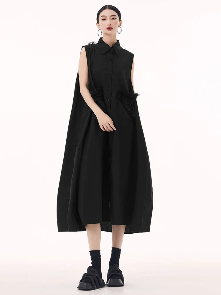 Marigold Shadows Dresses ** Jazzie Tulle Trim Tank Dress