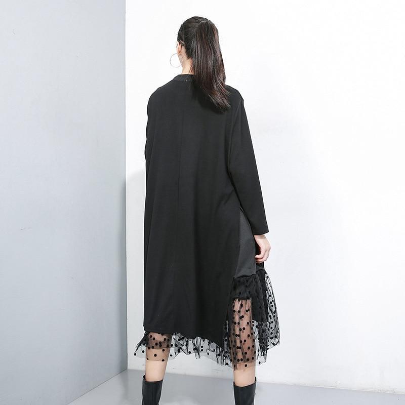 Marigold Shadows Dresses Kimi Mesh Long Sleeve Dress