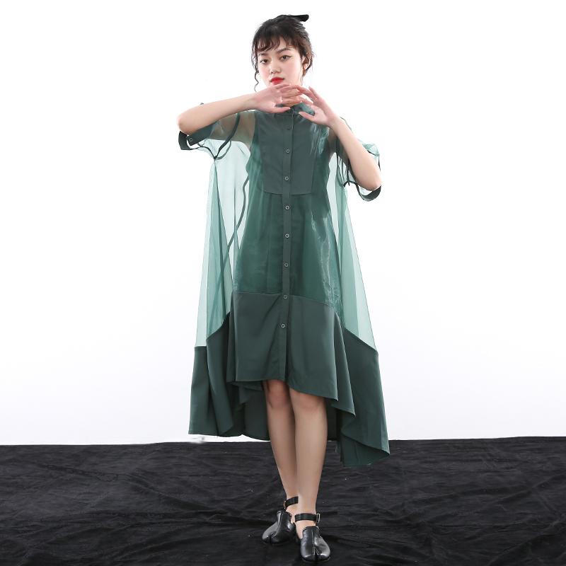 Marigold Shadows dresses Koharu Irregular Shirt Dress