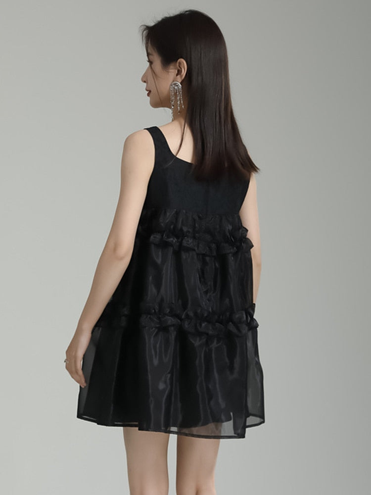 Marigold Shadows Dresses Lunoua Babydoll Dress